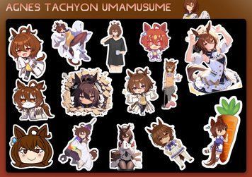 Набор стикеров Umamusume Agnes Tachyon 0014 фото