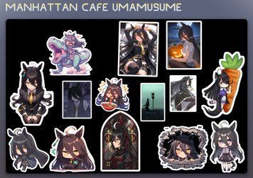 Набор стикеров Umamusume Manhattan Cafe 0016 фото