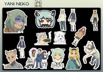 Набор стикеров Yani neko  0017 фото